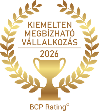 Kiemelten Megbízható Vállalkozás 2026 — BCP Rating minősítés